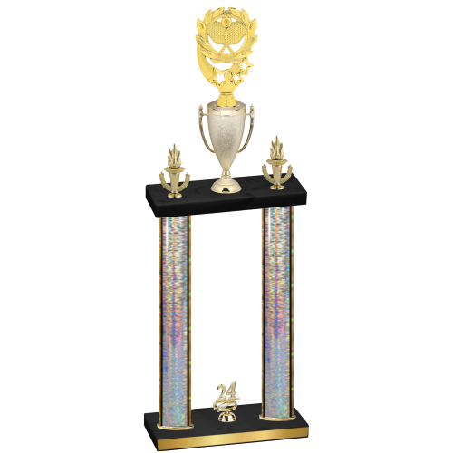 Double Silver Glacier Year Pickleball Trophy