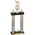Double Silver Glacier Third Place Horses Trophy