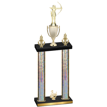 Double Silver Glacier Third Place Archery Trophy