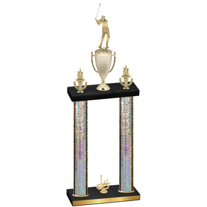Double Silver Glacier First Place Golf Trophy