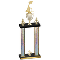 Double Silver Glacier Fourth Place Golf Trophy
