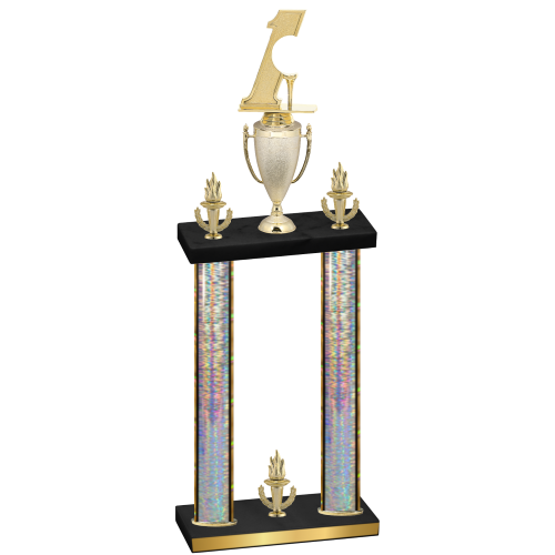 Double Silver Glacier Victory Golf Trophy