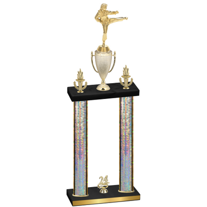 Double Silver Glacier Year Karate Trophy