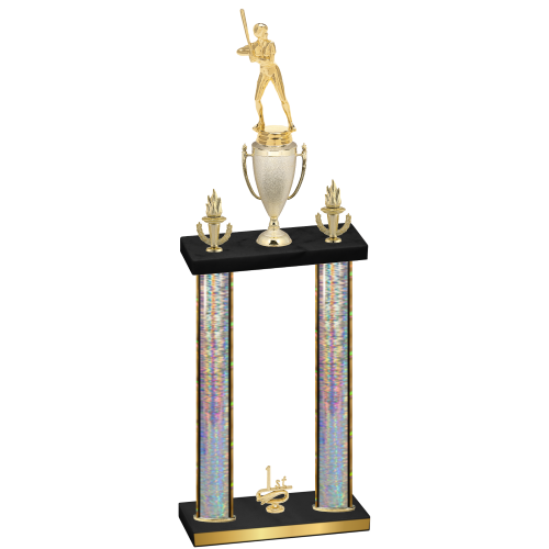 Double Silver Glacier First Place Softball Trophy