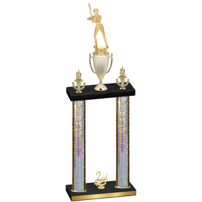 Double Silver Glacier Second Place Softball Trophy