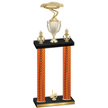 Double Orange Carbon Fiber First Place Cars Trophy
