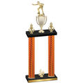 Double Orange Carbon Fiber Fourth Place Shooter Trophy