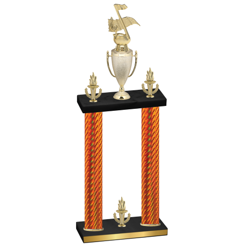 Double Orange Carbon Fiber Victory Music Trophy