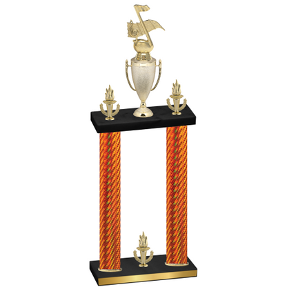 Double Orange Carbon Fiber Victory Music Trophy
