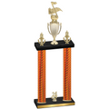 Double Orange Carbon Fiber Year Music Trophy