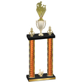 Double Orange Glacier Third Place Rugby Trophy