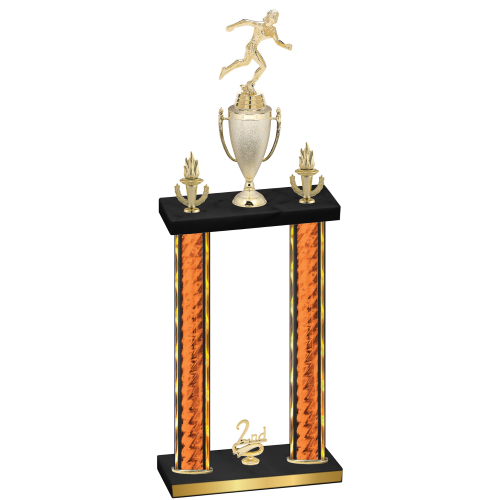 Double Orange Glacier Second Place Running Trophy