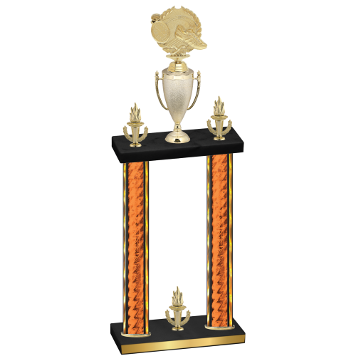 Double Orange Glacier Victory Running Trophy