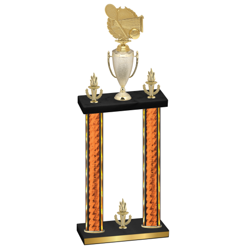 Double Orange Glacier Victory Tennis Trophy