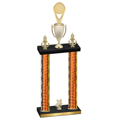 Double Orange Glacier Year Insert Trophy