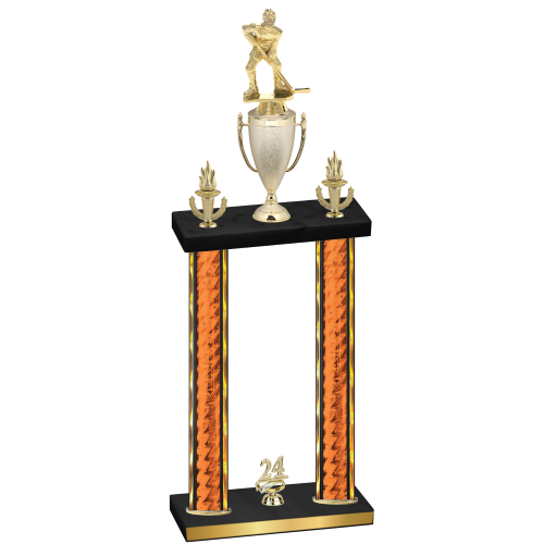 Double Orange Glacier Year Hockey Trophy