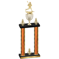 Double Orange Glacier Victory Lacrosse Trophy