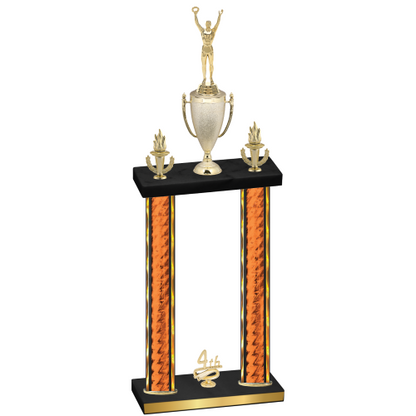 Double Orange Glacier Fourth Place Victory Trophy