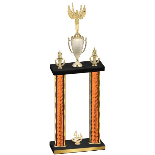 Double Orange Glacier Fourth Place Victory Trophy
