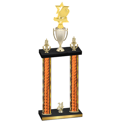 Double Orange Glacier Year Pickleball Trophy