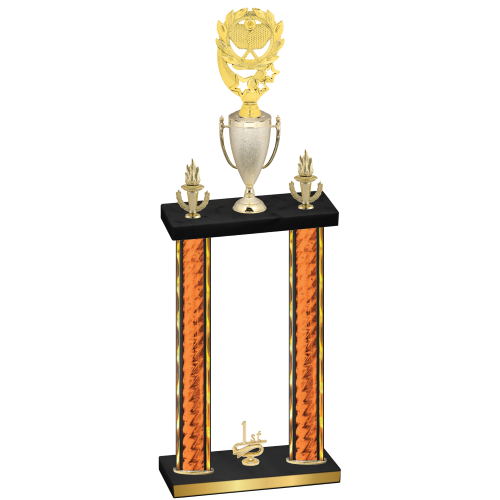 Double Orange Glacier First Place Pickleball Trophy