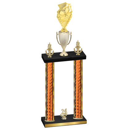 Double Orange Glacier Year Pickleball Trophy