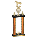Double Orange Glacier Third Place Horses Trophy
