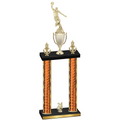 Double Orange Glacier Year Basketball Trophy