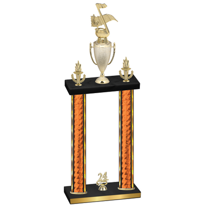 Double Orange Glacier Year Music Trophy