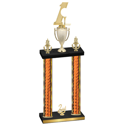 Double Orange Glacier Second Place Golf Trophy
