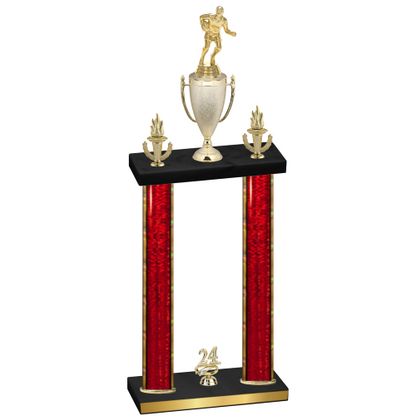 Double Red Glacier Year Rugby Trophy