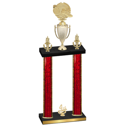 Double Red Glacier Fourth Place Running Trophy