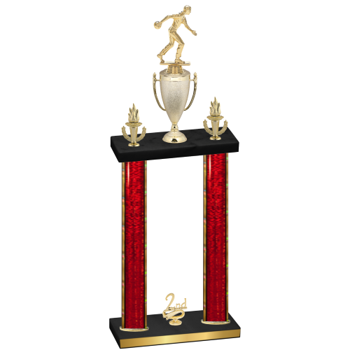Double Red Glacier Second Place Bowling Trophy