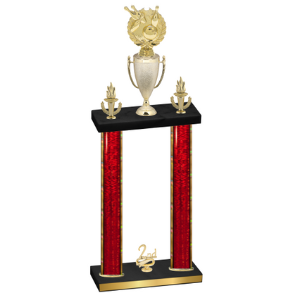 Double Red Glacier Second Place Bowling Trophy