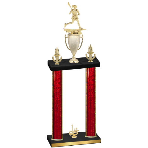 Double Red Glacier First Place Lacrosse Trophy