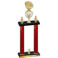 Double Red Glacier Year Basketball Trophy