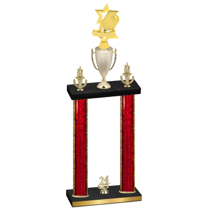 Double Red Glacier Year Pickleball Trophy