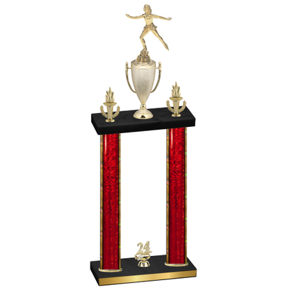 Double Red Glacier Year Skater Trophy