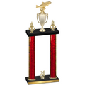 Double Red Glacier Year Fishing Trophy