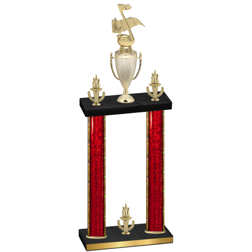 Double Red Glacier Victory Music Trophy
