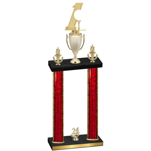 Double Red Glacier Year Golf Trophy