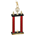 Double Red Glacier First Place Baseball Trophy