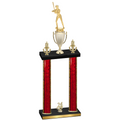Double Red Glacier Year Softball Trophy