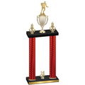 Double Red Carbon Fiber Year Rugby Trophy