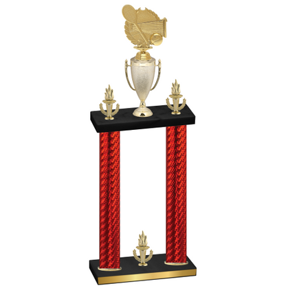 Double Red Carbon Fiber Victory Tennis Trophy