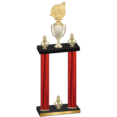 Double Red Carbon Fiber Victory Swimming Trophy