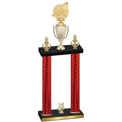 Double Red Carbon Fiber Year Swimming Trophy