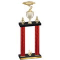 Double Red Carbon Fiber Third Place Cars Trophy