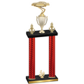 Double Red Carbon Fiber Fourth Place Cars Trophy