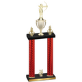 Double Red Carbon Fiber Year Archery Trophy